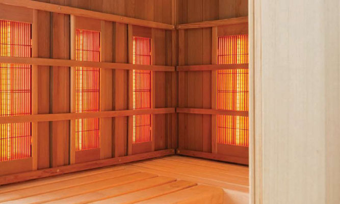 Rayonnement infrarouge dans les cabines de chaleur et les cabines